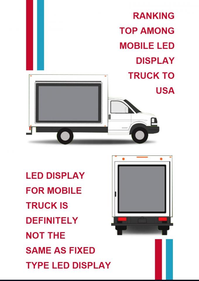 Panneau d'affichage numérique extérieur Écran LED de camion mobile couleur pleine P4.8 P6 P8 Écran d'affichage LED de camion publicitaire 0