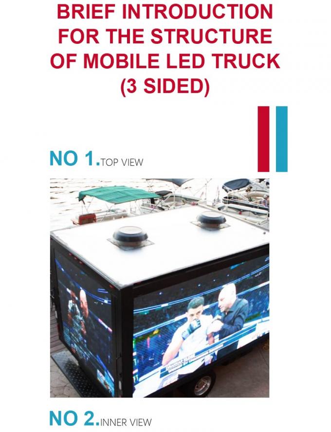 Panneau d'affichage numérique extérieur Écran LED de camion mobile couleur pleine P4.8 P6 P8 Écran d'affichage LED de camion publicitaire 8