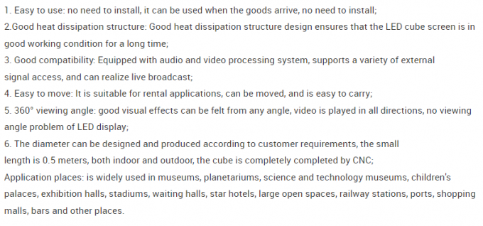 P2.5 P3 P3.91 P4.81 Écran d'affichage LED Cube Logo Affichage LED créatif pour la publicité intérieure et extérieure 0