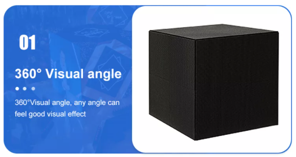 P2.5 P3 P3.91 P4.81 Écran d'affichage LED Cube Logo Affichage LED créatif pour la publicité intérieure et extérieure 3