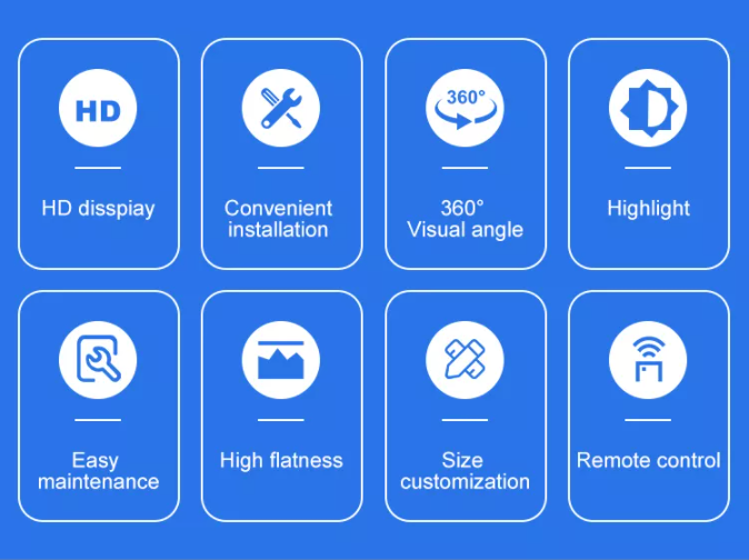 P2.5 P3 P3.91 P4.81 Écran d'affichage LED Cube Logo Affichage LED créatif pour la publicité intérieure et extérieure 2