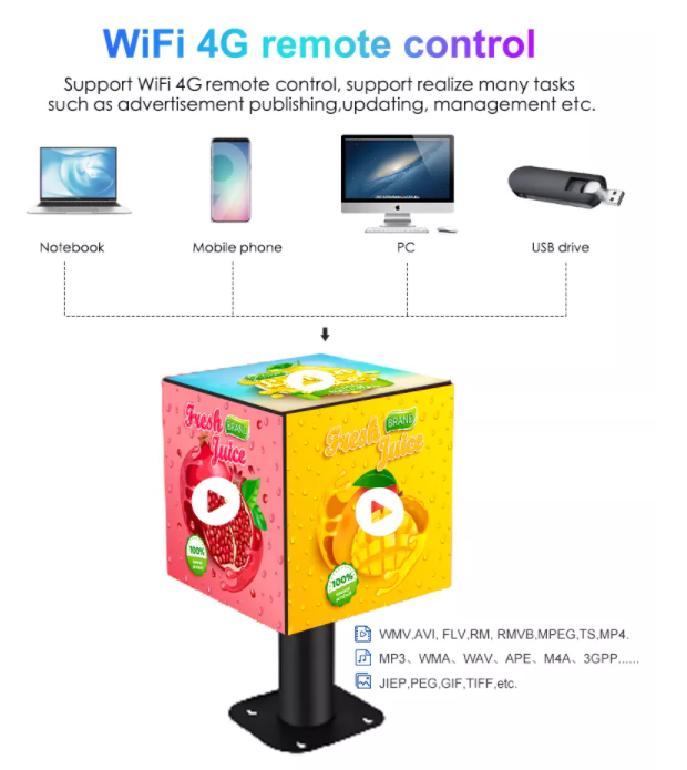 P2.5 P3 P3.91 P4.81 Écran d'affichage LED Cube Logo Affichage LED créatif pour la publicité intérieure et extérieure 6