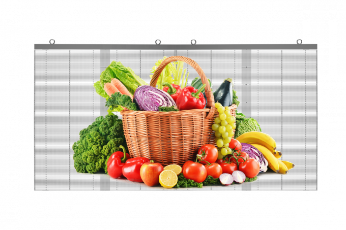 Écran d'affichage à LED transparent intérieur P3.91écran d'affichage à LED en verre mural vidéo 3