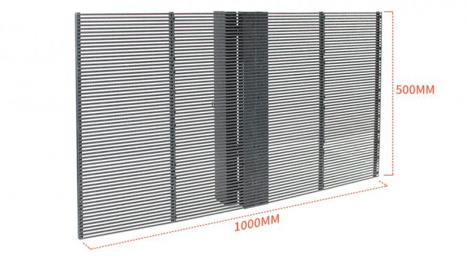 3.91-7.82mm Pixel Pitch Écran d'affichage LED transparent avec 75% de transparence pour une distance de vision de 5 à 100 m 0