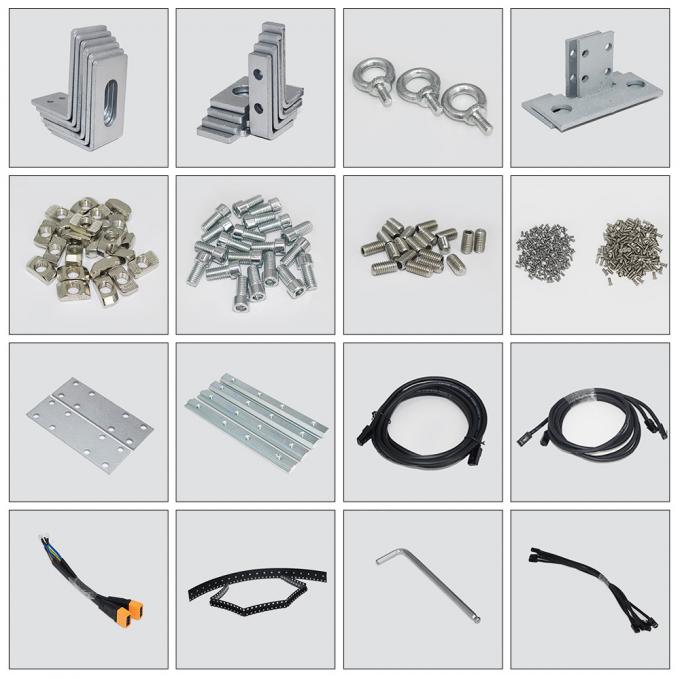 3.91-7.82mm Pixel Pitch Écran d'affichage LED transparent avec 75% de transparence pour une distance de vision de 5 à 100 m 1