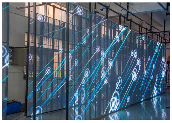 3.91-7.82mm Pixel Pitch Écran d'affichage LED transparent avec 75% de transparence pour une distance de vision de 5 à 100 m 4