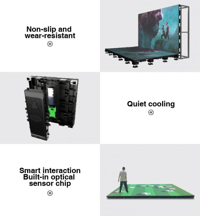 L'affichage LED au sol IP65 conception imperméable à l'eau L'affichage LED au sol à charge lourde affichage LED debout 7