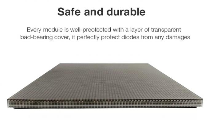 Affichage de sol de danse à LED Panneau de carrelage de location 500 * 1000 High Refresh Led Scène de mariage Écran mur P2.9 Affichage à LED interactif 4