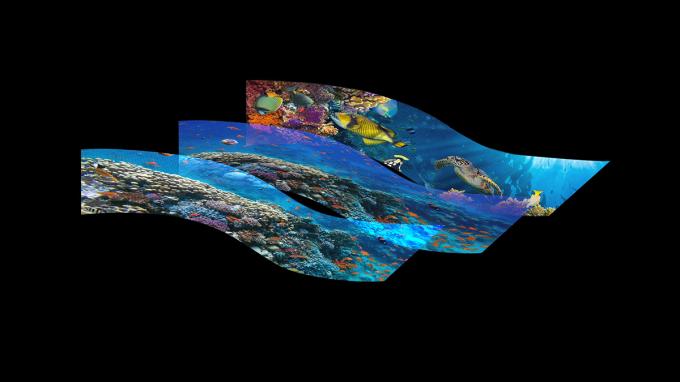 Écran à LED holographique transparent P3.91 Écran à LED à couleur complète Écran d'affichage à LED holographique invisible 6