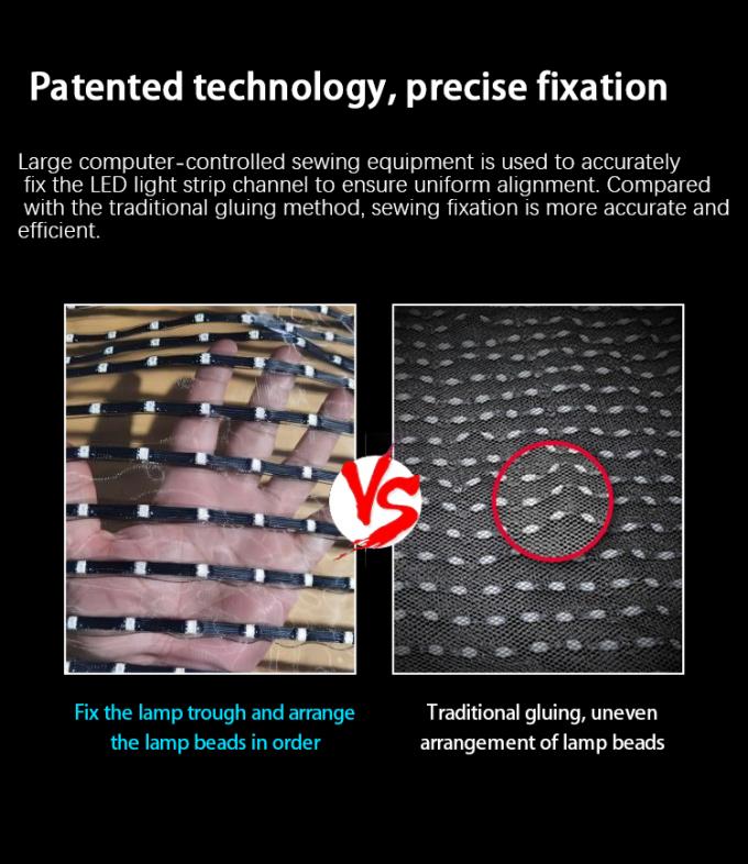 Écran LED volant avec tapis magique de drone Écran de film LED Rechargeable pour la publicité extérieure Personnalisé 7