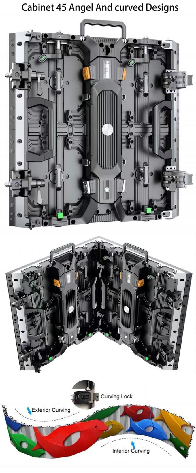 Écran LED intérieur extérieur P1.56 P1.95 P2.6 P2.97 P3.91 pour panneau d'affichage mural vidéo de scène 2