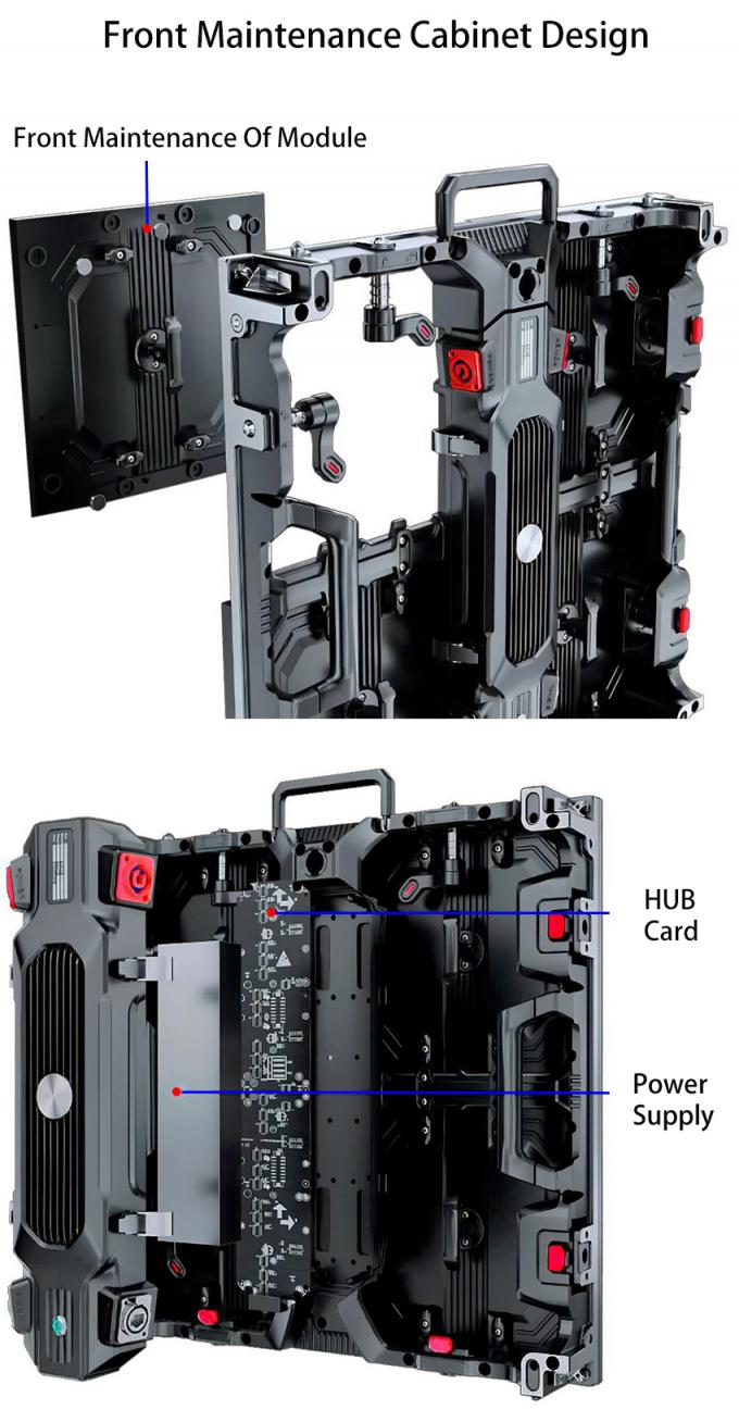 Écran LED intérieur extérieur P1.56 P1.95 P2.6 P2.97 P3.91 pour panneau d'affichage mural vidéo de scène 3